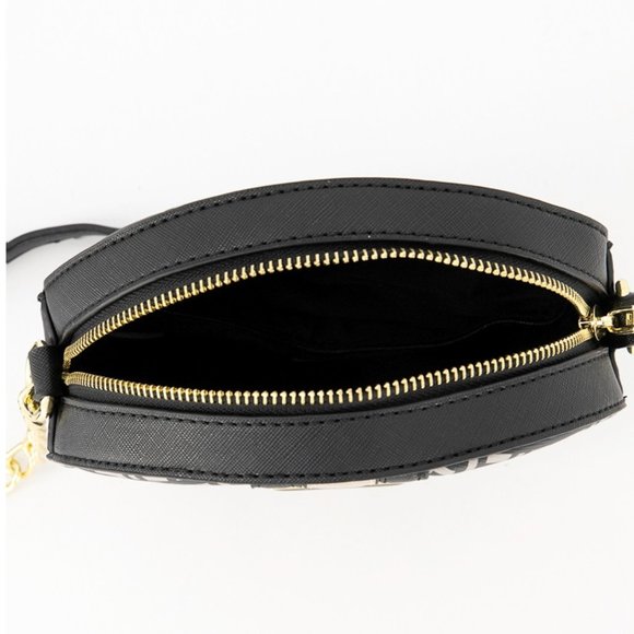 BCBG CROSS BODY BAG SIENNA SIGNATURE BLACK purses - Picture 4 of 15